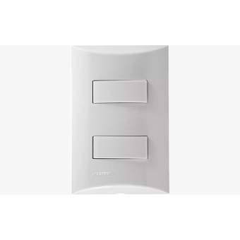 Brava interruptor 2S Simples 10A - Soprano#SIMONLEX#