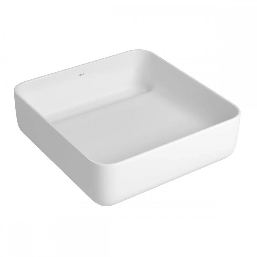 Cuba Quadrada De Apoio Com Válvula 40cm Slim - Branca - Deca#SIM#