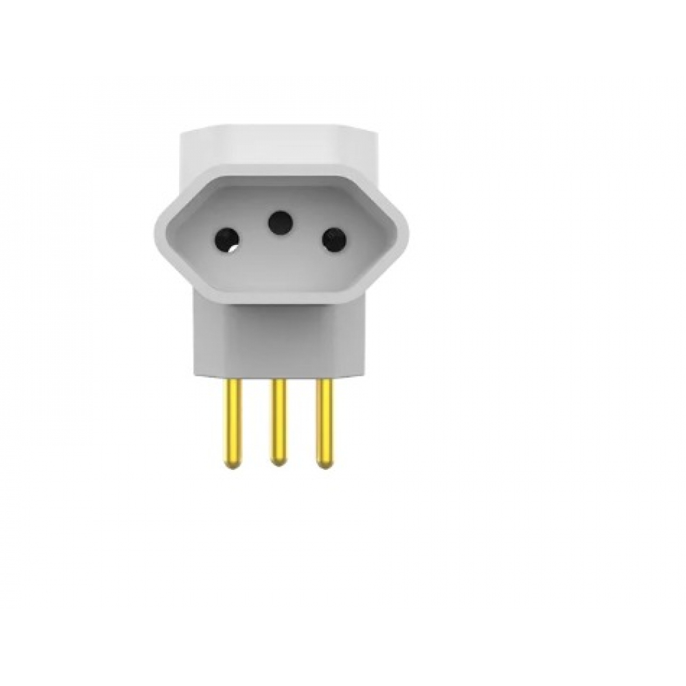 Plugue T 3 Saídas 2P+T 10A - Soprano#SIMONLEX#