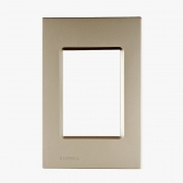 Placa 4x2 3 Modulos Champanhe Delta - Soprano#SIMONLEX#