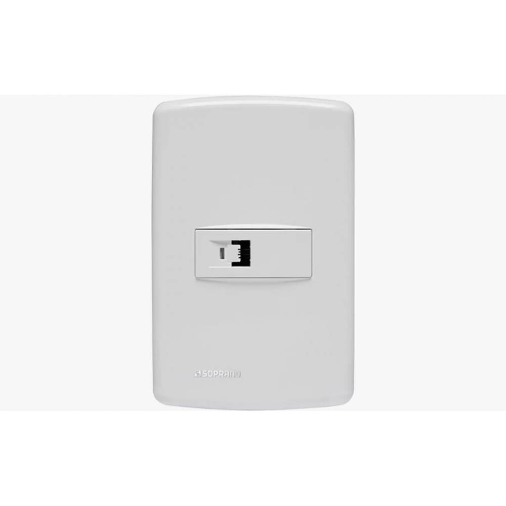 Duale Tomada Telefone RJ11 - Soprano#SIMONLEX#