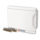Quadro de Distribuição de Pvc Sobrepor Branco 6/8 Disjuntores Com Barramento - Krona#SIMONLEX#