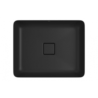 Cuba De Embutir Retangular 50cm  - Ébano Fosco - Deca#SIM#