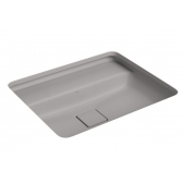 Cuba De Embutir Retangular Com Mesa 50cm Slim - Soft Antracite - Deca#SIM#