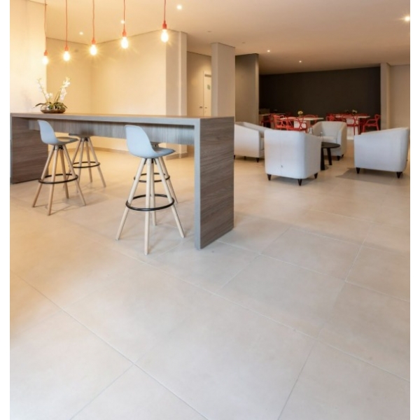 PORCELANATO 59X59 MUNARI MARFIM RETIFICADO - CAIXA C/ 1,39m² - Granilhado#SIMONLEX#
