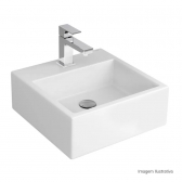 Cuba De Apoio Quadrada Branco Gelo 41cm Com Mesa L 73 - Deca#SIM#