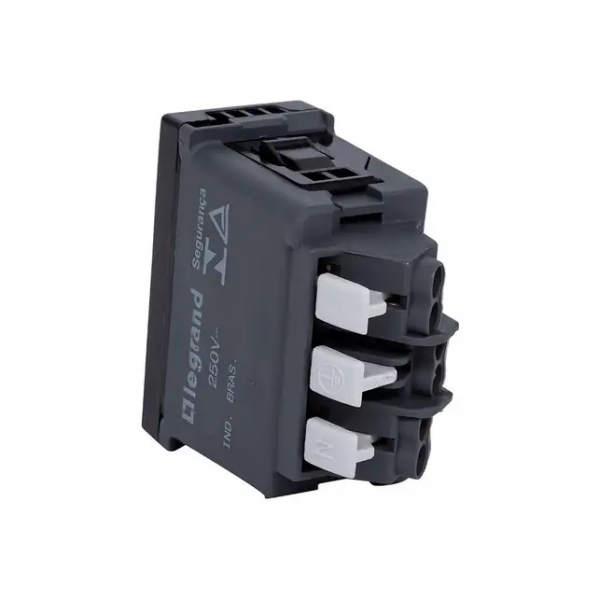 Módulo Tomada 2P+T 10A Pial Plus - Preto#SIMONLEX#