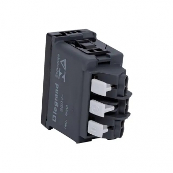 Módulo Tomada 2P+T 10A Pial Plus - Preto#SIMONLEX#