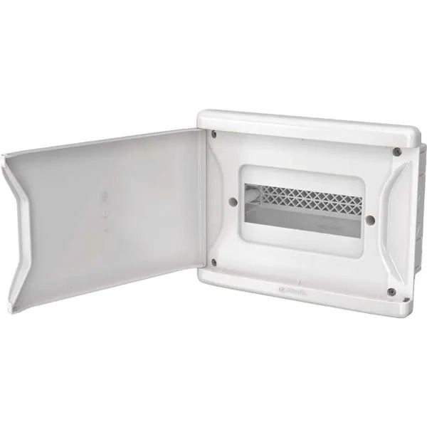 Quadro de Distribuição de Pvc Embutir Branco 6/8 Disjuntores Sem Barramento - Krona#SIMONLEX#