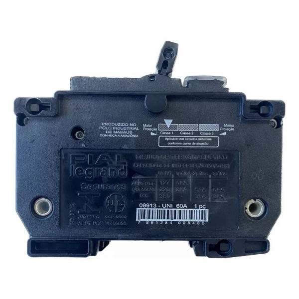 Disjuntor Unipolar Nema 60A - Pial#SIMONLEX#