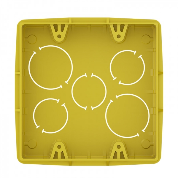 Caixa De Luz pvc 4 X 4 Amarela - Tigre#SIMONLEX#