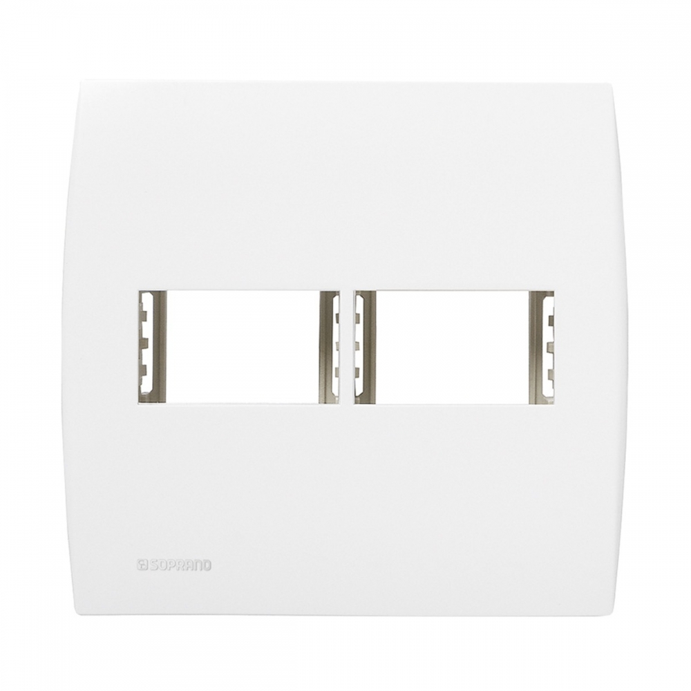 Placa 4x4 2 Modulo C/Suporte Ilus - Soprano#SIMONLEX#