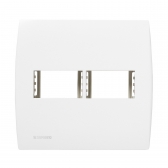 Placa 4x4 2 Modulo C/Suporte Ilus - Soprano#SIMONLEX#