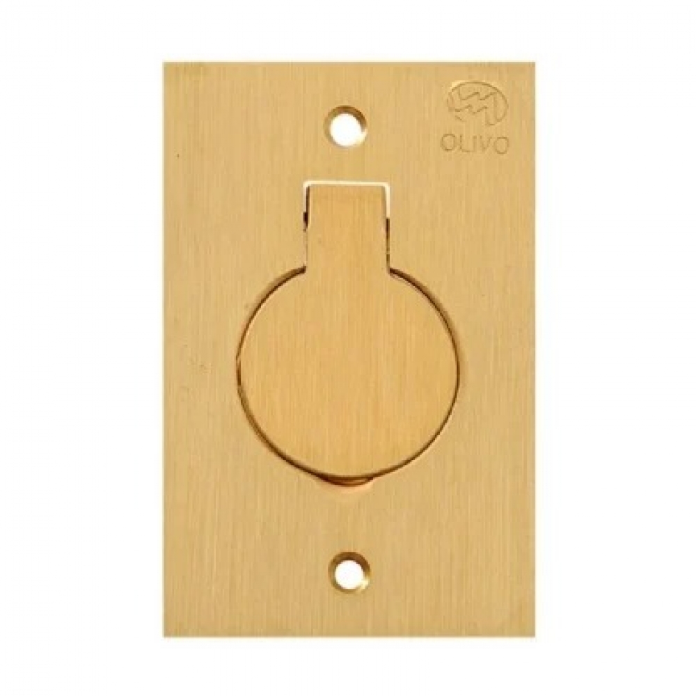 Placa 1 Módulo Para Piso 4x2 Latão - Olivo#SIMONLEX#