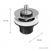 Válvula de Escoamento para Lavatório - Deca#SIM#