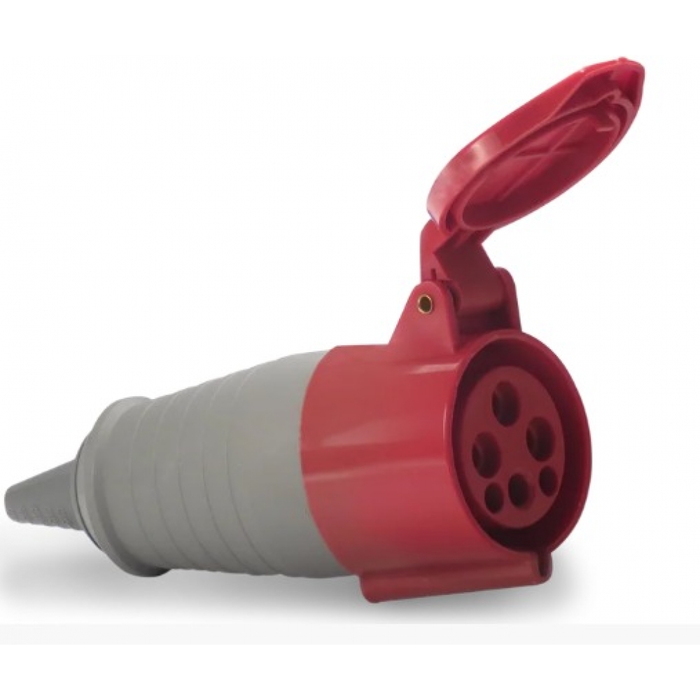 Plugue Fêmea Industrial 3P+T 32A - Soprano#SIMONLEX#