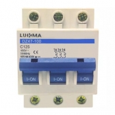 Disjuntor Tripolar 125A Din C 3kA - Lukma#SIMONLEX#