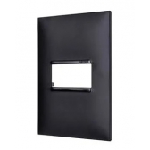 Placa 4X2 1 Posto Horizontal Sem Suporte Pial Plus - Preto#SIMONLEX#