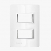 Revita Placa 4X2 2 Módulos + Suporte BR - Soprano#SIMONLEX#