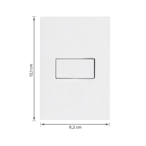 Conjuto Interruptor Simples 10A Pial Plus - Branco - Legrand#SIMONLEX#