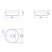 Cuba Slim De Sobrepor Redonda 40cm Branco - Deca#SIM#