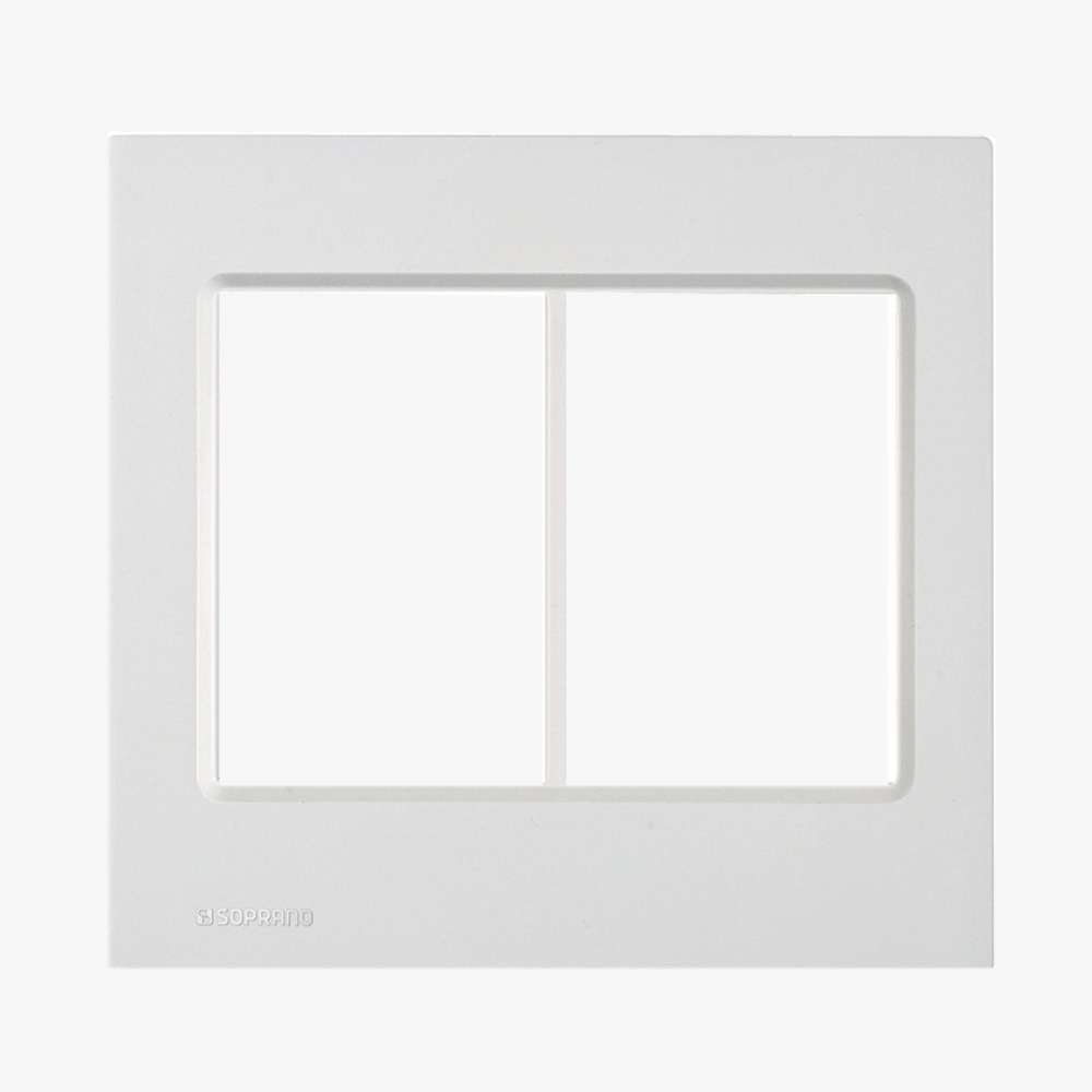 Placa 4x4 6 Modulo S/Suporte Delta - Soprano#SIMONLEX#