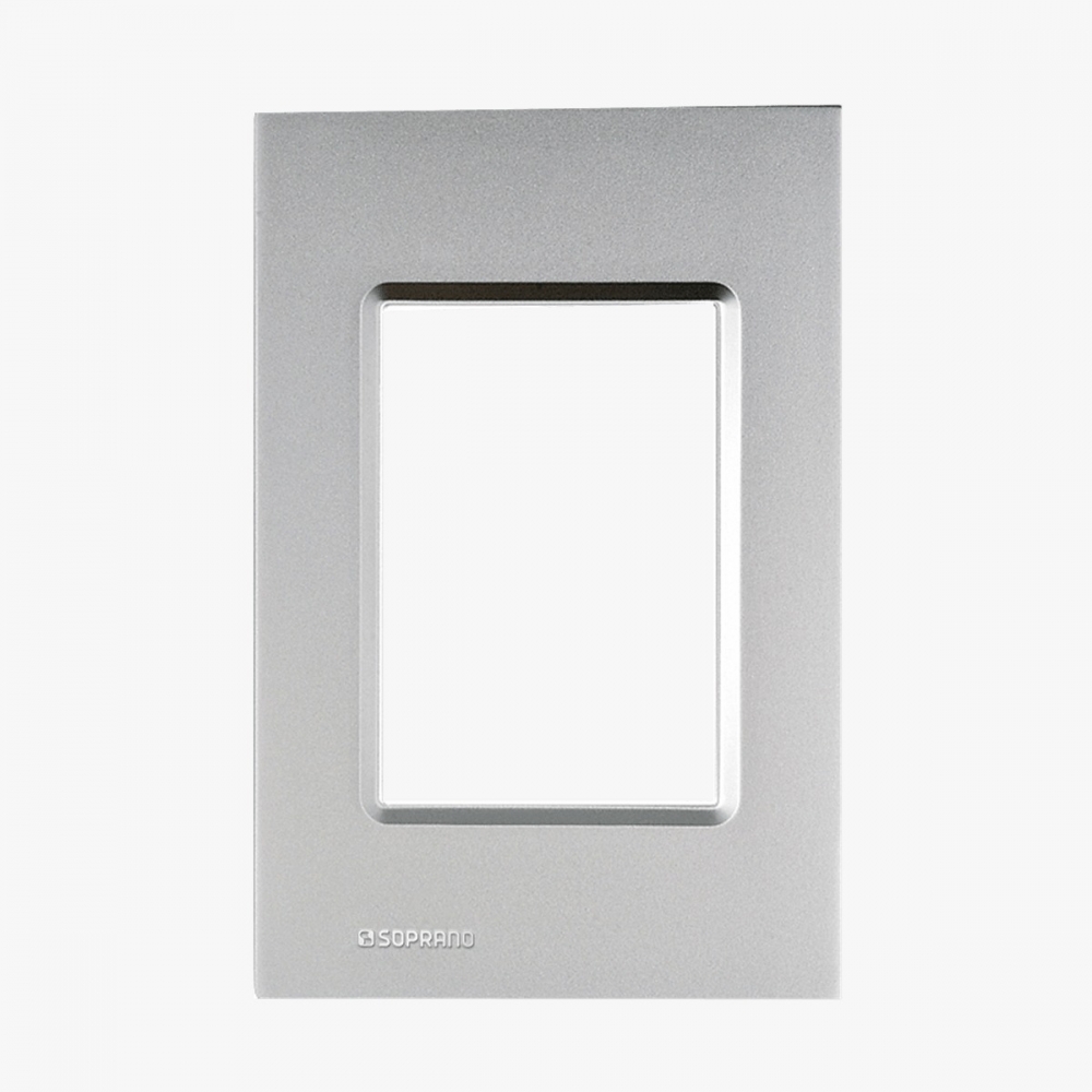 Delta Aluminio Metalica Placa 4x2 3 s/suporte - Soprano#SIMONLEX#
