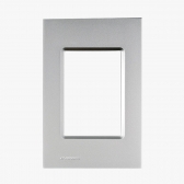 Delta Aluminio Metalica Placa 4x2 3 s/suporte - Soprano#SIMONLEX#