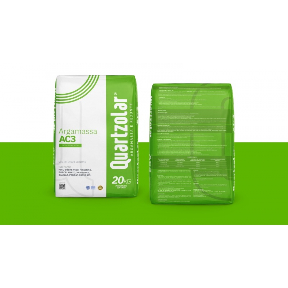 Argamassa ACIII Cinza 20kg - Quartzolar#SIMONLEX#