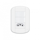 Fame Blanc Interruptor 2S Simples C/ Tomada 2P+T Padrão Brasileiro 10A#SIMONLEX#