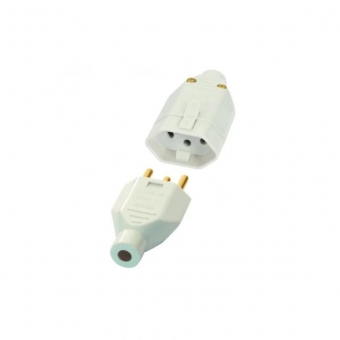 Junção Tomada 2P+T 10A PB Gris Plugue - Fame#SIMONLEX#