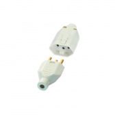 Junção Tomada 2P+T 10A PB Gris Plugue - Fame#SIMONLEX#