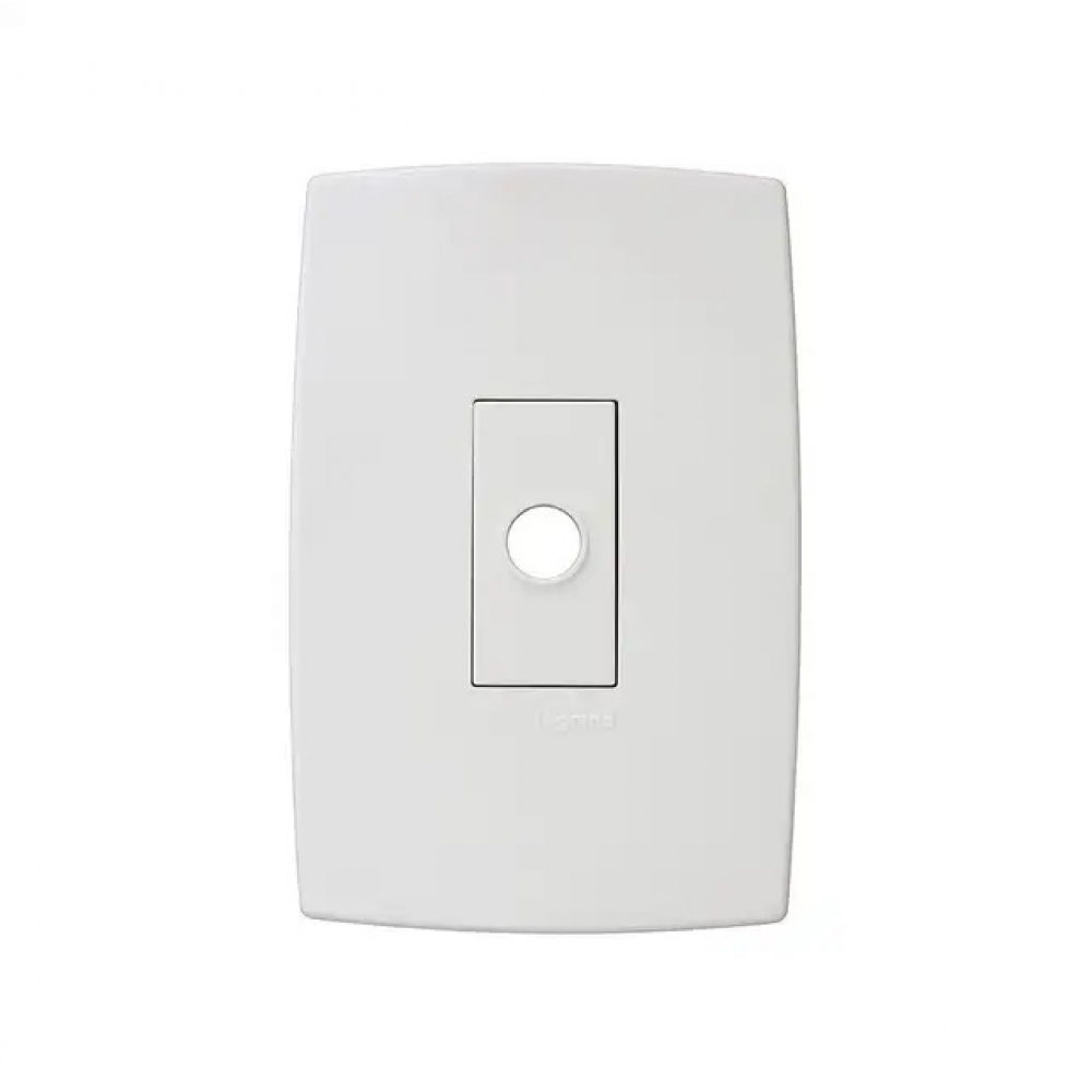 Módulo Saída de Fio Acetinado Com Placa Pial Plus - Branco - Legrand#SIMONLEX#