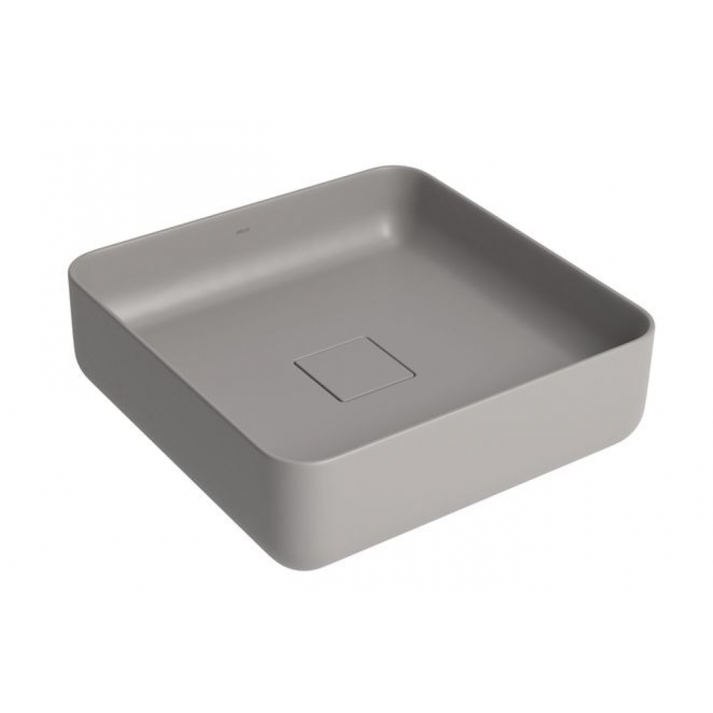 Cuba Quadrada De Apoio 40cm Slim - Soft Antracite - Deca#SIM#