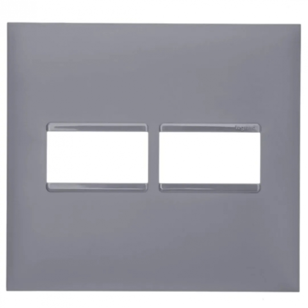 Pial Plus+ Cinza Placa 4x4 2 Postos Sem Suporte#SIMONLEX#