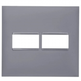 Pial Plus+ Cinza Placa 4x4 2 Postos Sem Suporte#SIMONLEX#