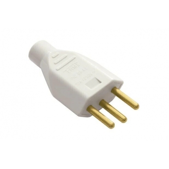 Plugue Macho 180 2P+T 10A CZ PB - Fame#SIMONLEX#