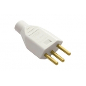 Plugue Macho 180 2P+T 10A CZ PB - Fame#SIMONLEX#