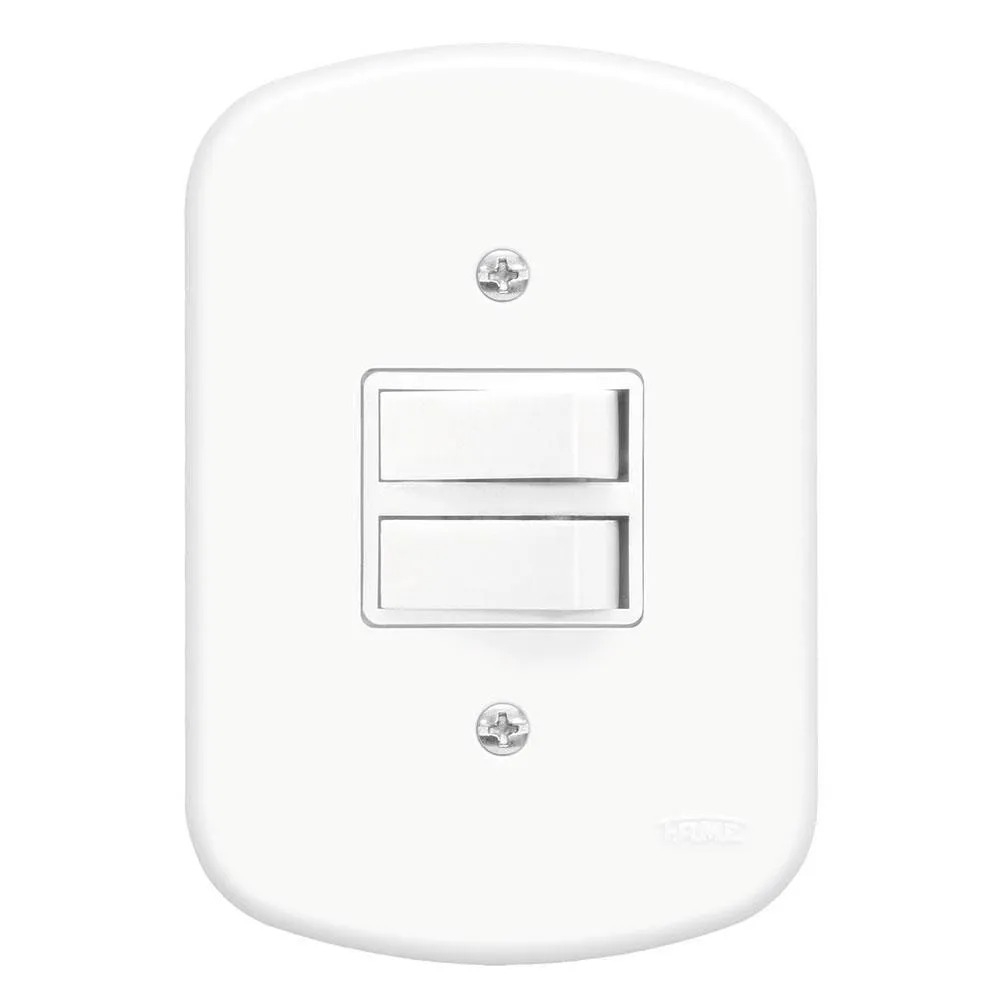 Fame Blanc Interruptor 2S Simples#SIMONLEX#