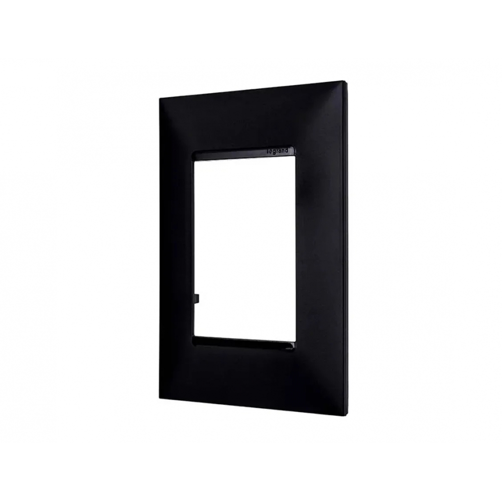 Placa 3 Postos Sem Suporte 4X2 Pial Plus+ - Preto#SIMONLEX#