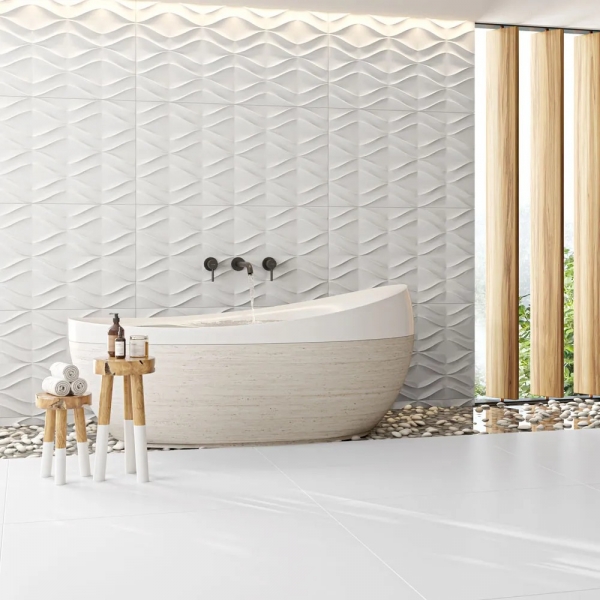 Porcelanato 0,62X1,21 Gran Artico Lux Polido - Caixa Com 2,26 m2 - Castelli#SIMONLEX#