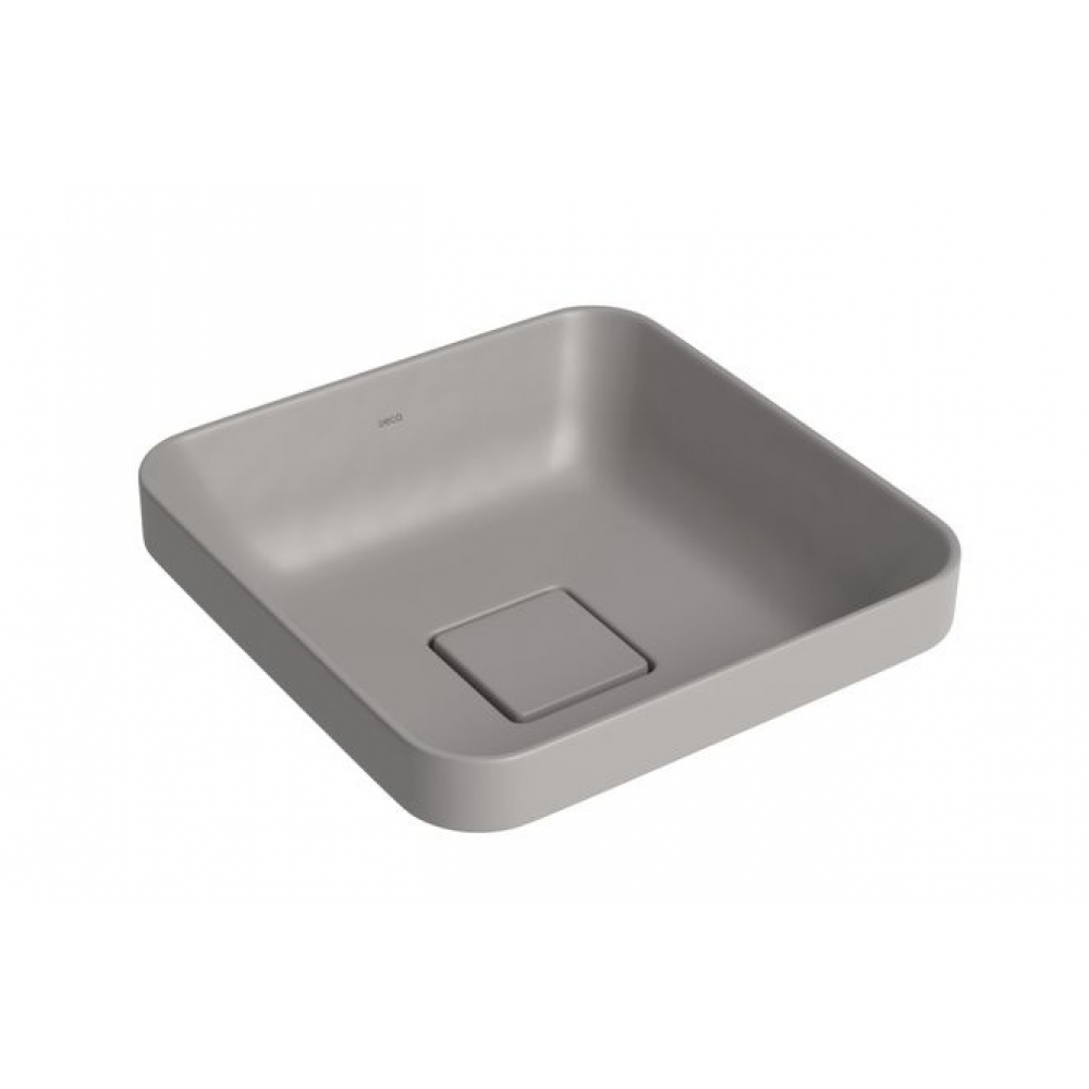 DECA CUBA SOBREPOR QUADRADA 30CM CINZA ANTRACITE#SIM#