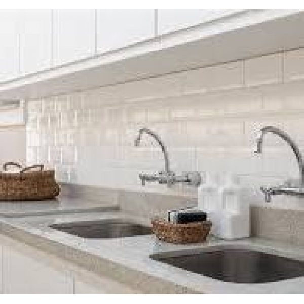 Revestimento 10x20 Metro White Brilhante - caixa com 1 m2 - Eliane#SIMONLEX#