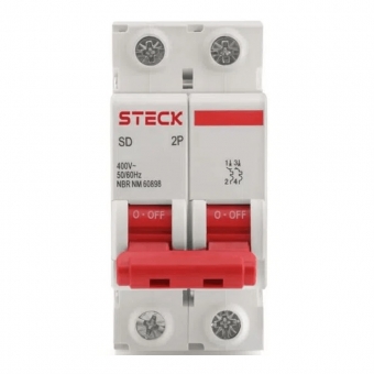 Disjuntor Bipolar Din B 10A 3kA - Steck#SIMONLEX#