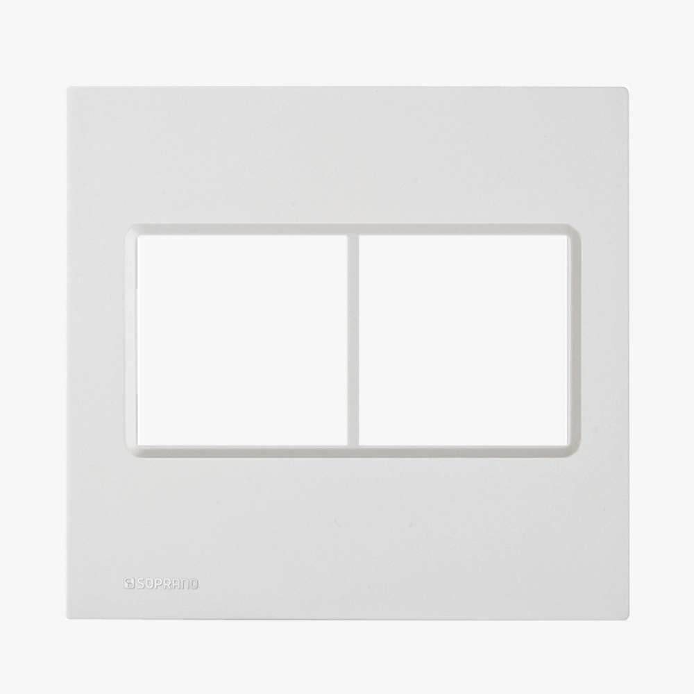Placa 4x4 2 Modulo Duplos S/Suporte Delta - Soprano#SIMONLEX#