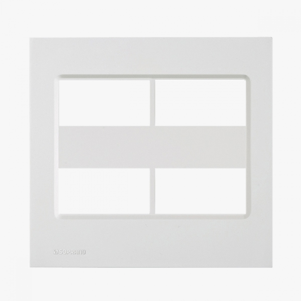 Placa 4x4 4 Modulo Separado S/Suporte Delta - Soprano#SIMONLEX#