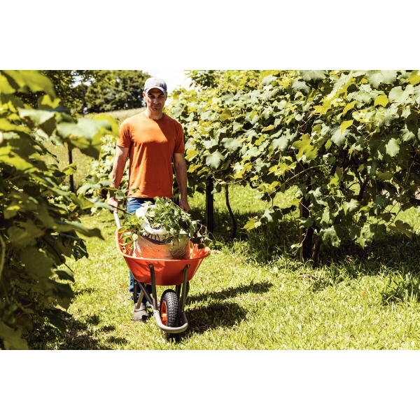 Carrinho de Mão C/Caçamba Funda Plástica 55 L, Braço Metálico - Tramontina#SIMONLEX#