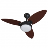 Ventilador De Teto Elluz 3p Pr/Tabaco C/R Inverter Bivolt - Ventisol#SIMONLEX#