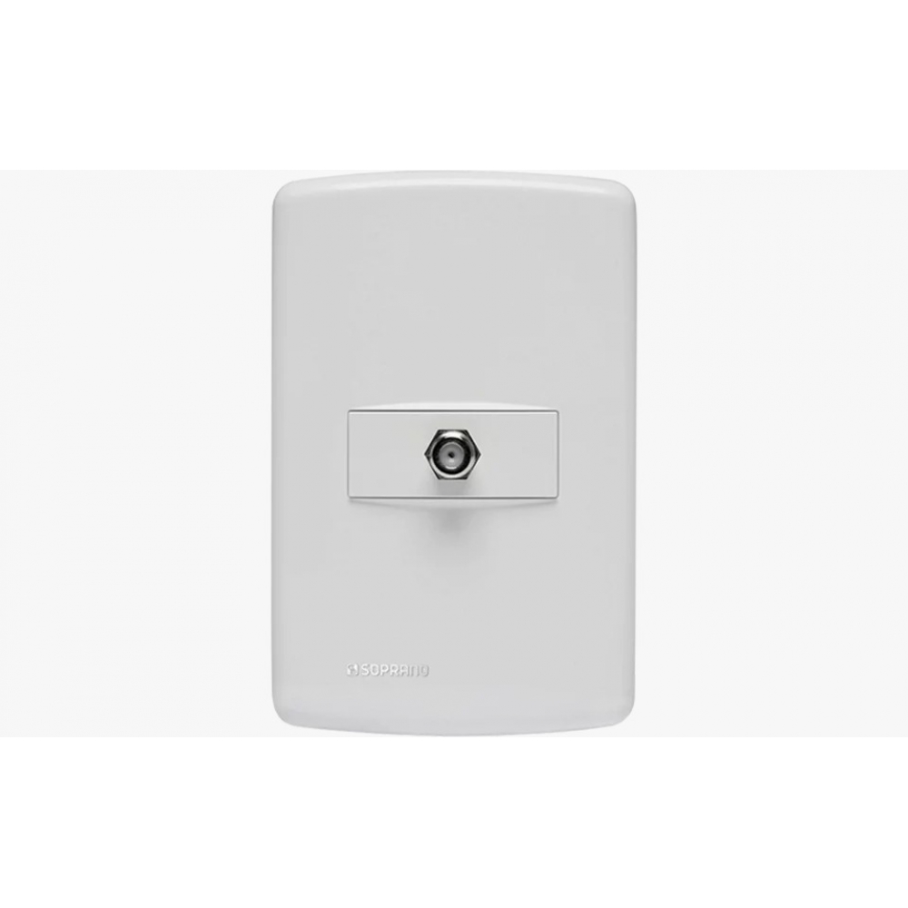 Duale Tomada Para Cabo Coaxial - Soprano#SIMONLEX#