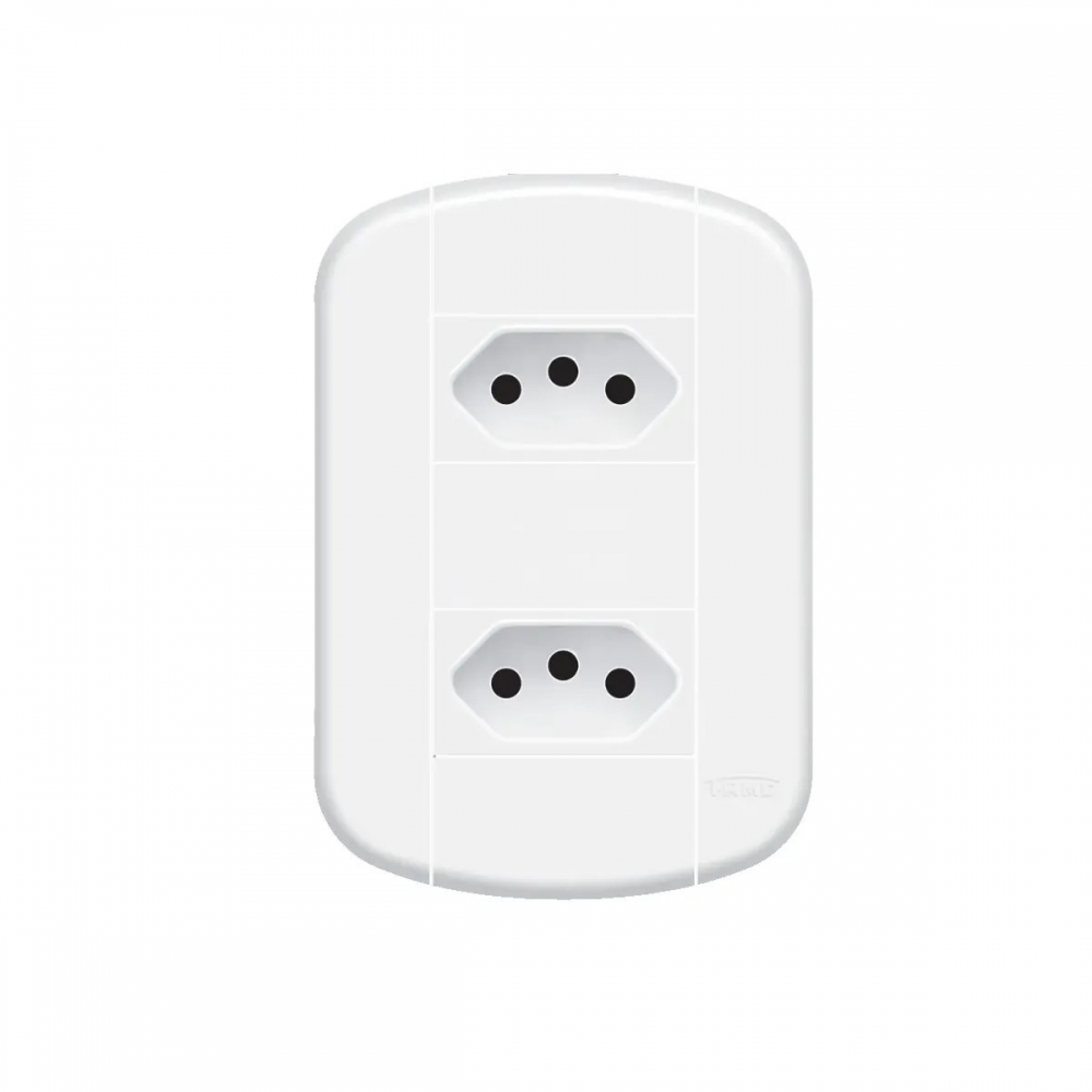 Fame Blanc Tomada 2P+T Dupla 20A Padrão Brasil#SIMONLEX#